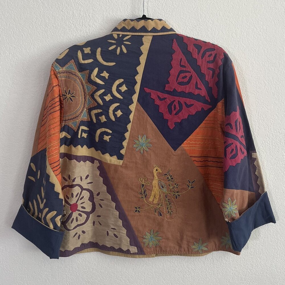 Vintage Silver Stream Patchwork Jacket - image 4